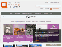 Tablet Screenshot of blackhillsknowledgenetwork.org